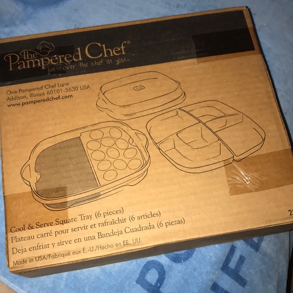 The pampered chef cool & serve square tray 2292 - Picture 2 of 3